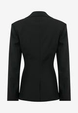 Mybestfriends Venita Single-Breasted Blazer Black MBFCKT198_BLACK
