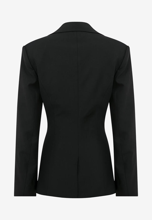 Mybestfriends Venita Single-Breasted Blazer Black MBFCKT198_BLACK