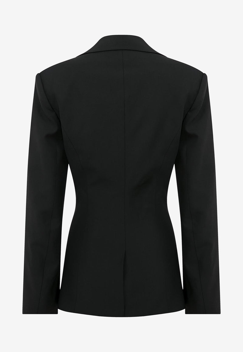 Mybestfriends Venita Single-Breasted Blazer Black MBFCKT198_BLACK