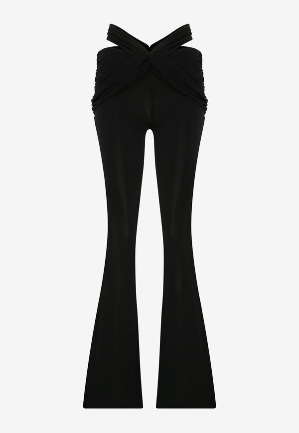 Mybestfriends Josie Flared Pants Black MBFPNT225_BLACK