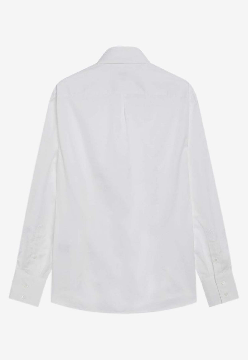 Brunello Cucinelli Long-Sleeved Buttoned Shirt White MBUC41718CO/R_CUCIN-C159