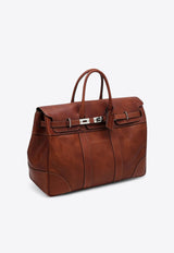 Brunello Cucinelli Vintage Country Weekender Duffel Bag  Brown MBZIBU071LE/P_CUCIN-C6608