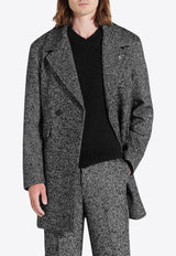 Represent Double-Breasted Short Coat in Wool Blend MC1001CHARCOAL