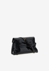 Moschino Tie Me Leather Crossbody Bag Black MC4019PP1NOQ0000 DALLAS NERO