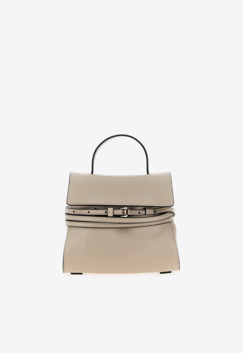 Moschino Mini Tie Me Top Handle Bag Beige MC4163PP1NOA0119 NAPPA CORDA