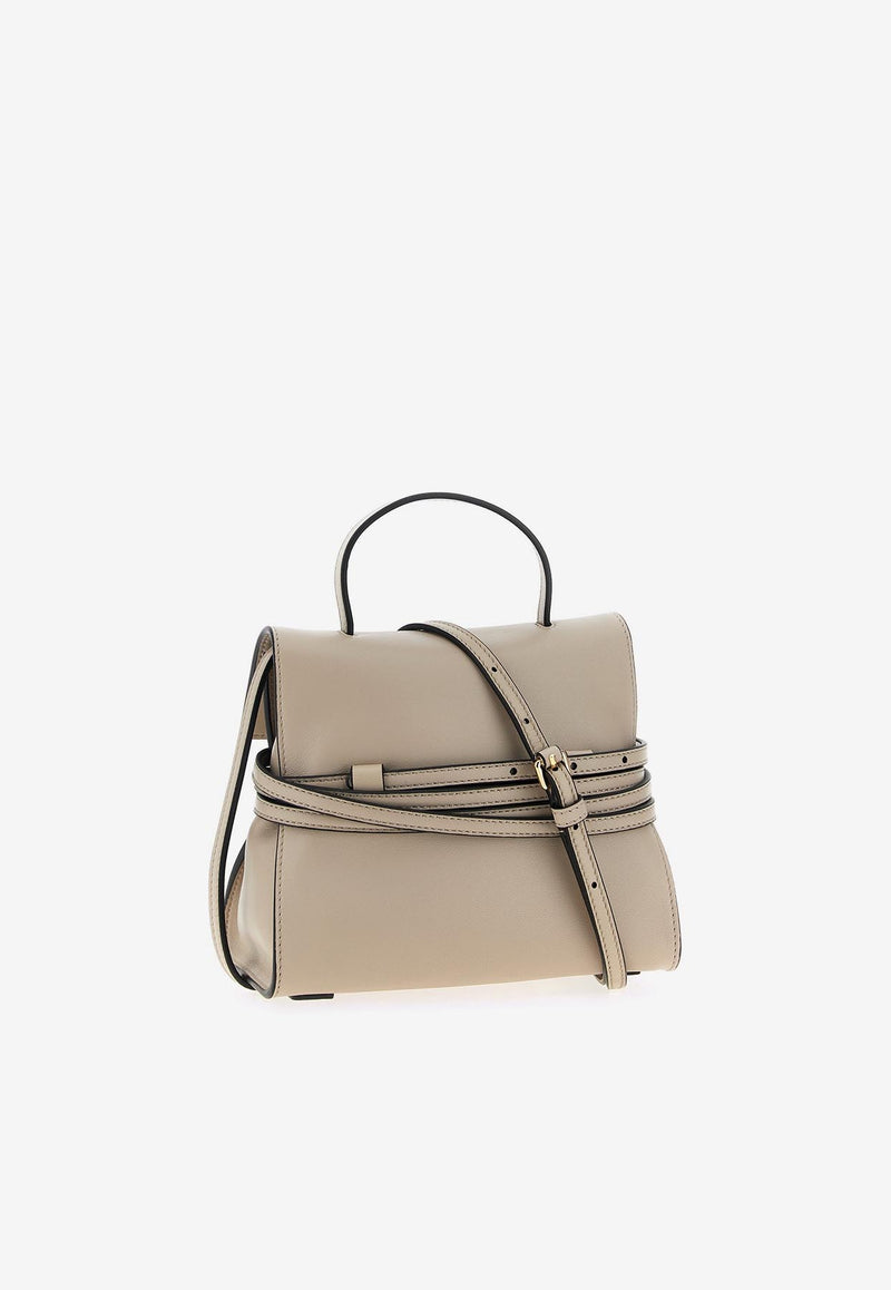 Moschino Mini Tie Me Top Handle Bag Beige MC4163PP1NOA0119 NAPPA CORDA