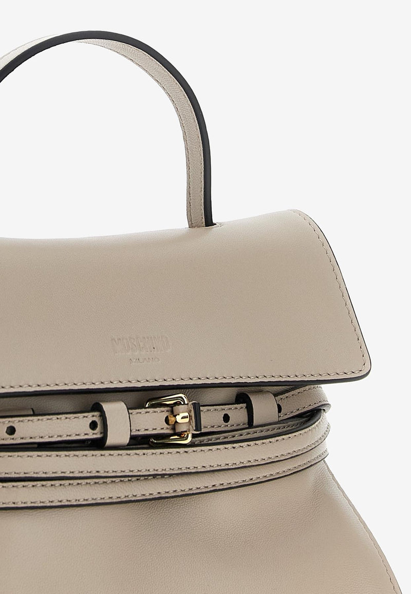 Moschino Mini Tie Me Top Handle Bag Beige MC4163PP1NOA0119 NAPPA CORDA