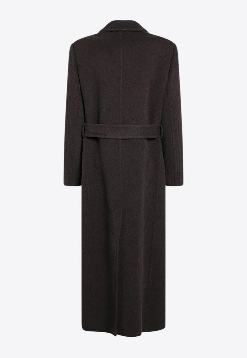 Brunello Cucinelli Wool and Cashmere Double-Breasted Coat Dark Brown MD5329893WO/R_CUCIN-C017_102-38