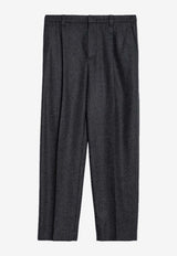 Brunello Cucinelli Wool-Blend Tailored Pants Gray MD588P8632CO/P_CUCIN-C032