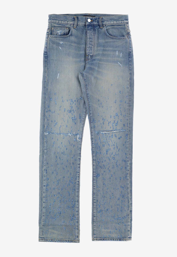 Amiri Shotgun Straight-Leg Jeans Blue MDF004_000_406