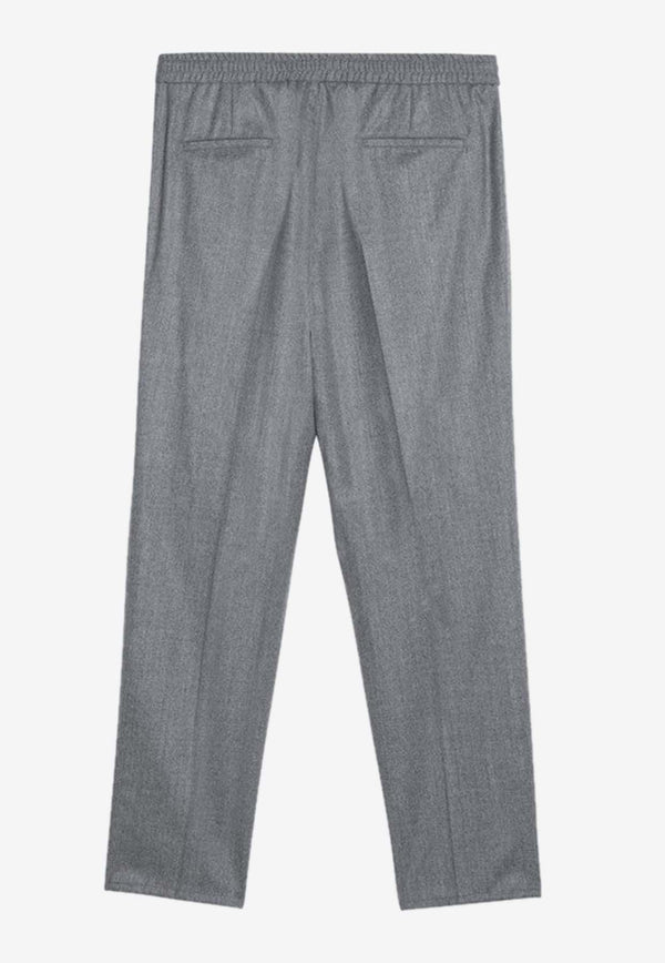 Brunello Cucinelli Straight-Leg Drawstring Pants Gray ME226E1710WO/P_CUCIN-C272