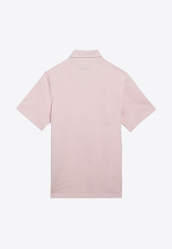 Brunello Cucinelli Solid Polo T-shirt Pink ME8543936CO/O_CUCIN-C9701