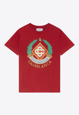 Casablanca Casa Crest Print T-shirt Red MF24-JTS-001-08RED