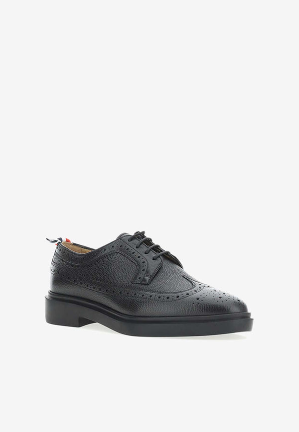 Thom Browne Pebbled Leather Oxford Shoes Black MFD002A_00198_001