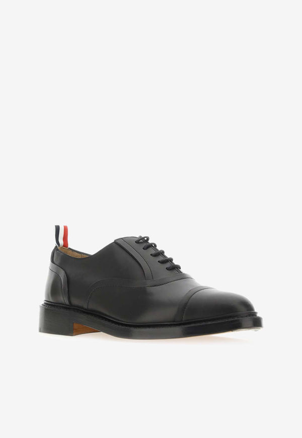 Thom Browne Toecap Leather Oxford Shoes Black MFD263A_05584_001