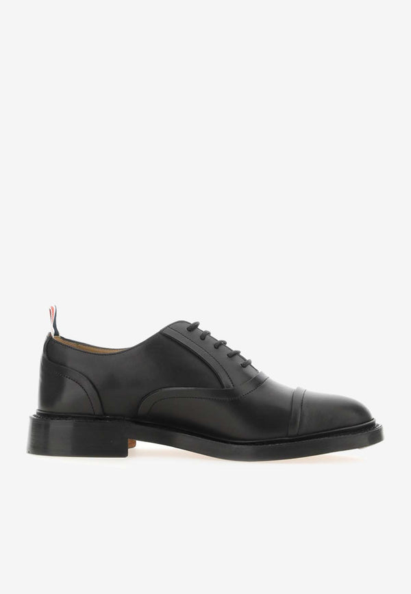Thom Browne Toecap Leather Oxford Shoes Black MFD263A_05584_001
