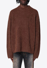 Séfr Alpaca-Blend Knitted Sweater Brown MFW24HARUWO/P_SEFR-CB