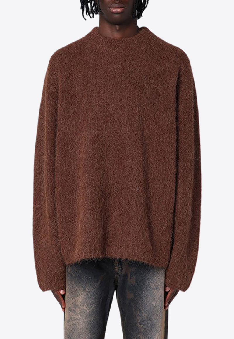 Séfr Alpaca-Blend Knitted Sweater Brown MFW24HARUWO/P_SEFR-CB