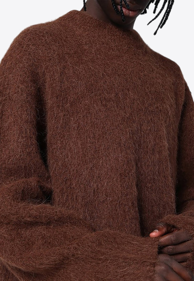 Séfr Alpaca-Blend Knitted Sweater Brown MFW24HARUWO/P_SEFR-CB