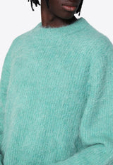 Séfr Alpaca-Blend Knitted Sweater Turquoise MFW24HARUWO/P_SEFR-TU