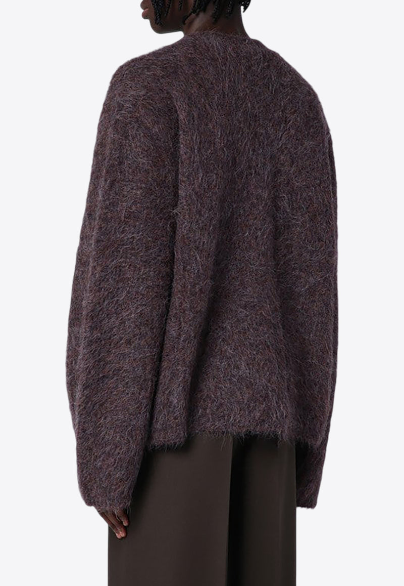 Séfr Lee Alpaca-Blend Oversized Cardigan Brown MFW24LEEWO/P_SEFR-LM