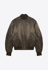 1989 Studio Embroidered 1989 Bomber Jacket Brown MFW24.113.LOGONY/P_1989-BRN