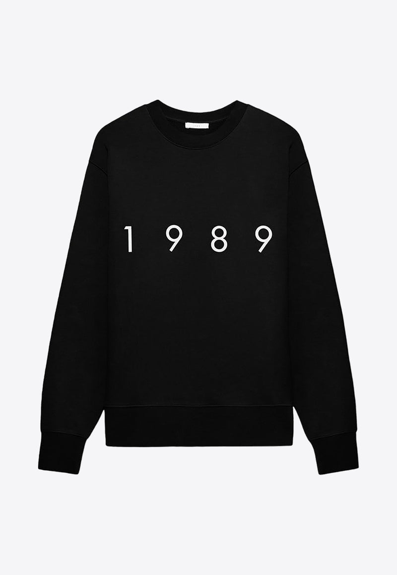 1989 Studio 1989 Logo Sweatshirt Black MFW24.301.LOGOCO/P_1989-BLK