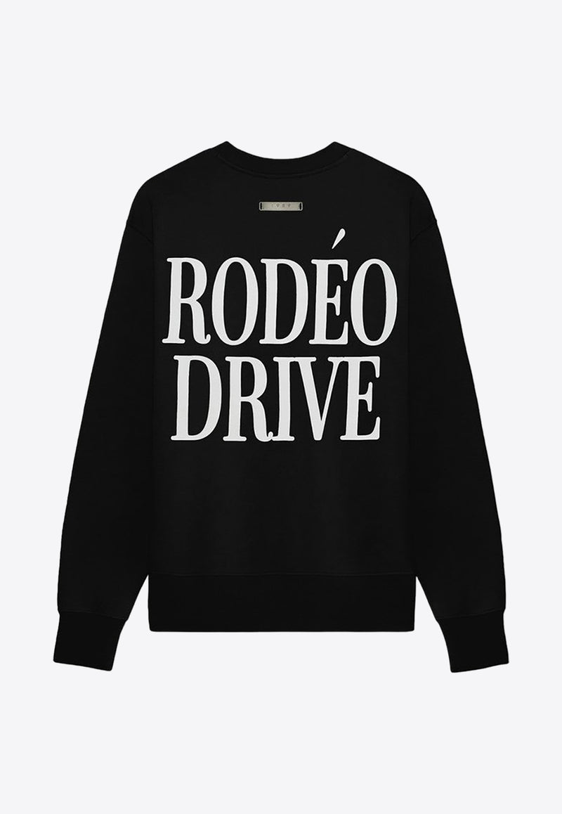 1989 Studio Rodeo Drive Crewneck Sweatshirt Black MFW24.301.RODEOCO/P_1989-BLK