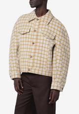 Séfr Matthieu Checked Buttoned Jacket Beige MFW25MATTHIEUWO/R_SEFR-FEL