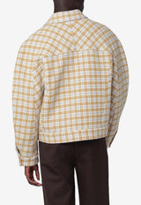 Séfr Matthieu Checked Buttoned Jacket Beige MFW25MATTHIEUWO/R_SEFR-FEL