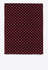 Miu Miu Polka Dot Silk Pencil Skirt Maroon MG2269OOO13LG/P_MIU-F0FDD