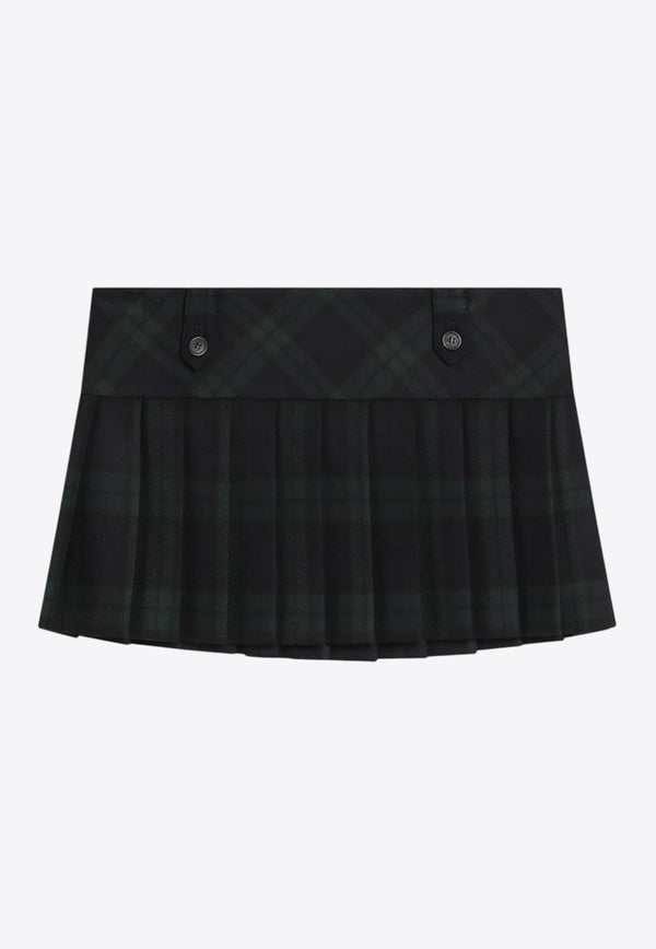 Miu Miu Tartan Check Pleated Wool Mini Skirt Multicolor MG2534OOO17V7/R_MIU-F0D3Z