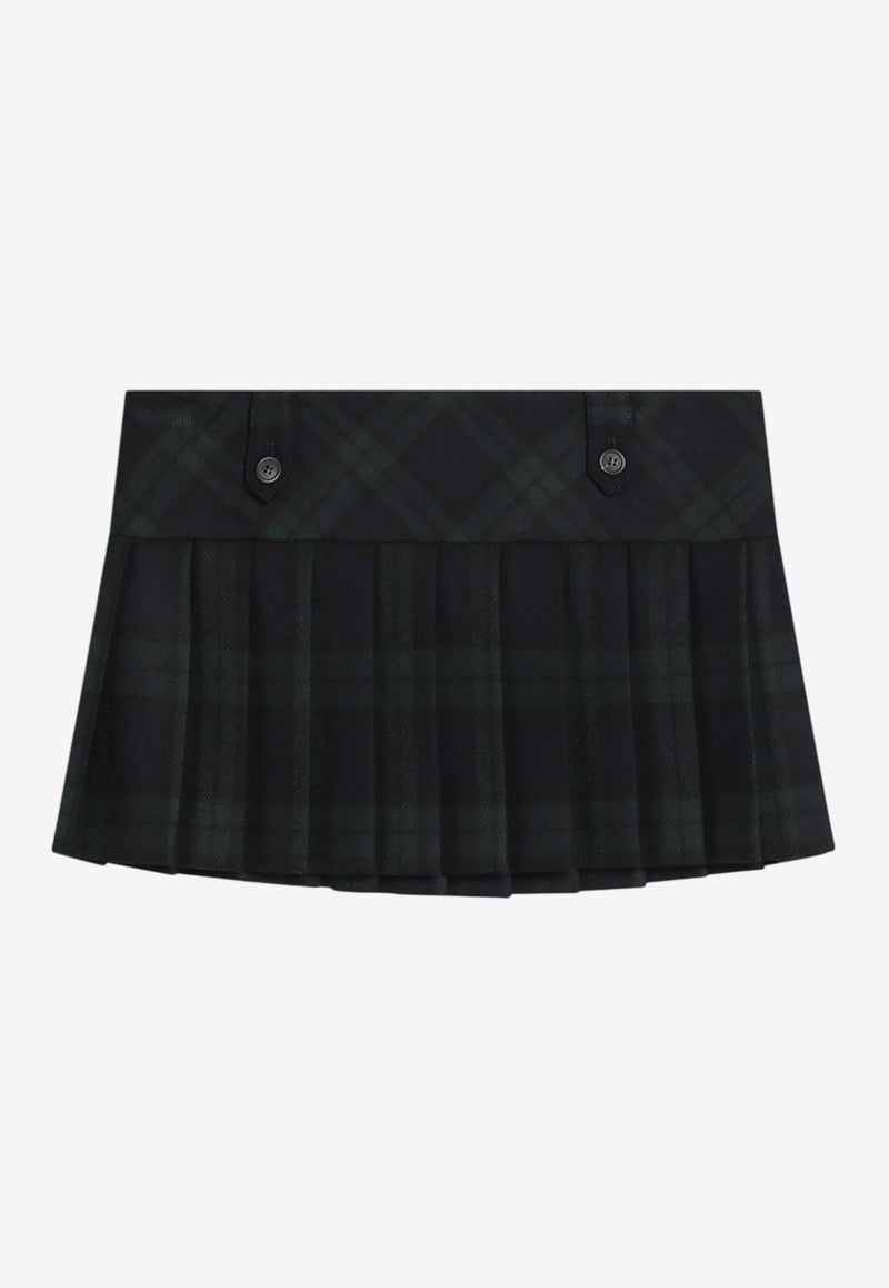 Miu Miu Tartan Check Pleated Wool Mini Skirt Multicolor MG2534OOO17V7/R_MIU-F0D3Z