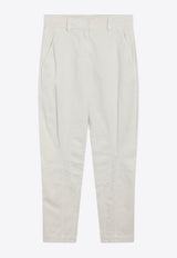 Brunello Cucinelli Equestrian Pants with Monili-Embellishment Chalk MH137P4014CO/R_CUCIN-C8739_102-40