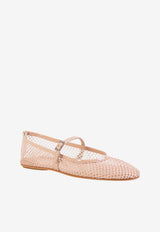 BLACK SUEDE STUDIO Mika Mesh Ballet Flats Nude MIKA_NUDE