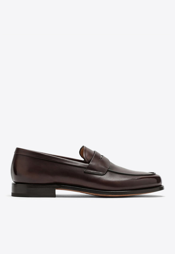 Church's Millford Calf Leather Loafers Brown MILFORD9ADC/O_CHURC-F0AEV