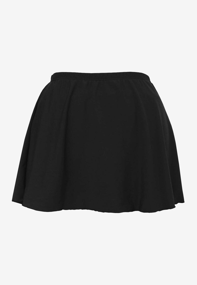 Miraclesuit High-Rise Mini Swim Skirt Black