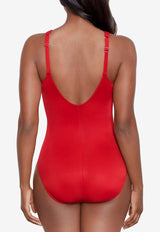 Miraclesuit Rock Solid Aphrodite One-Piece Swimsuit Red