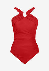 Miraclesuit Rock Solid Aphrodite One-Piece Swimsuit Red