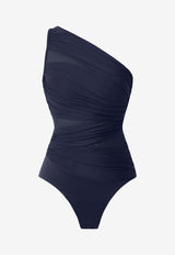 Miraclesuit Network Jena One-Shoulder Swimsuit Midnight Blue