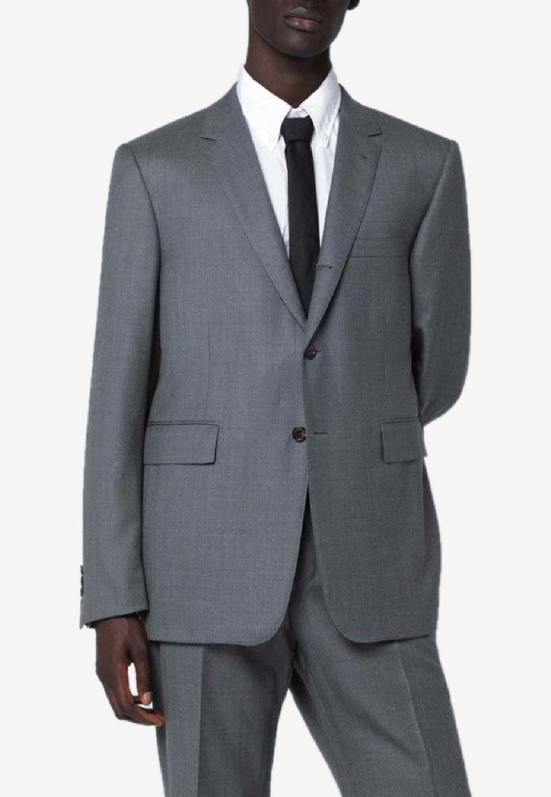 Thom Browne Single-Breasted Wool Blazer Gray MJC001A00626/S_THOMB-035