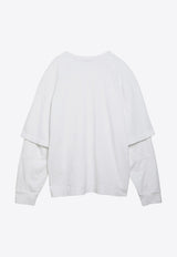 DARKPARK Theo Double-Sleeved T-shirt White MJE08JTS01/O_DARKP-W008