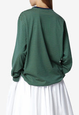 Long-Sleeved Stripe T-shirt