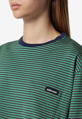 Long-Sleeved Stripe T-shirt