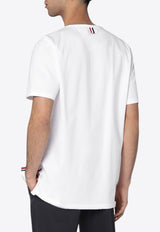 Thom Browne Logo Patch T-shirt White MJS010A01454/R_THOMB-100