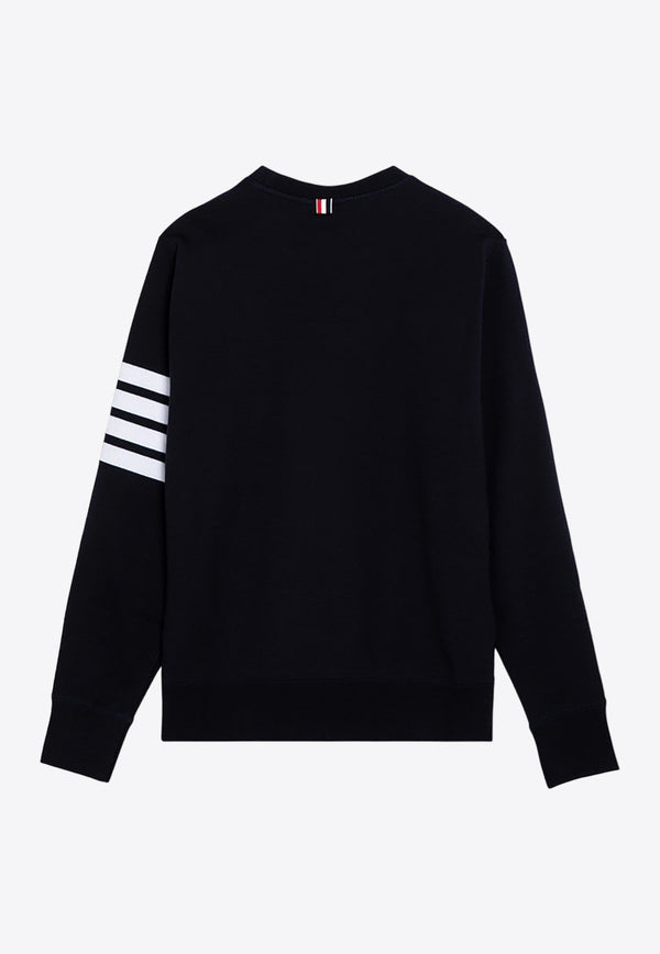 Thom Browne 4-bar Stripes Crewneck Sweatshirt Blue MJT021H00535/P_THOMB-461