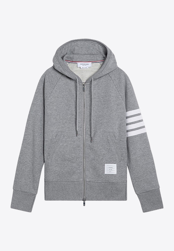 Thom Browne 4-bar Stripes Zip-Up Hoodie Gray MJT022H00535/P_THOMB-068