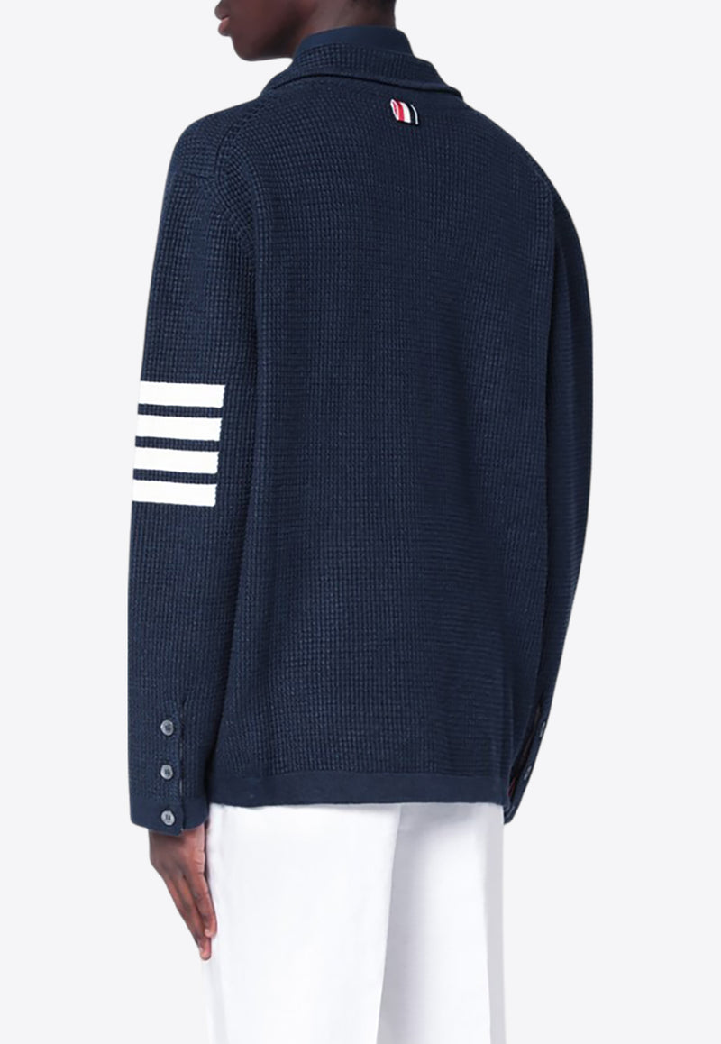 Thom Browne 4-bar Stripes Cardigan Blue MKJ134AY6011/Q_THOMB-420