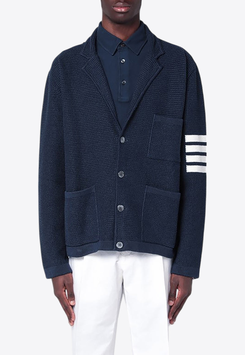 Thom Browne 4-bar Stripes Cardigan Blue MKJ134AY6011/Q_THOMB-420