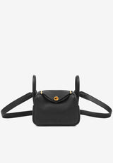 حقيبة ميني ليندي 20 من جلد توريليون كليمنس باللون الأسود مع أجزاء معدنية ذهبية